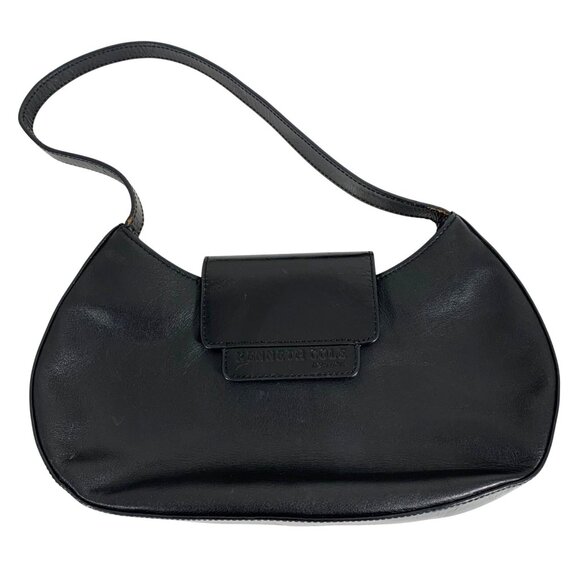 KENNETH COLE New York Black Leather Shoulder Bag - Picture 1 of 11